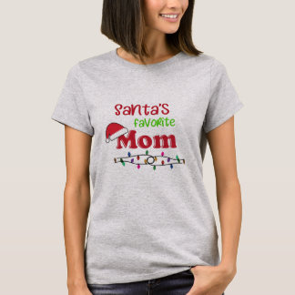 Camiseta Natal favorito da mamã do papai noel