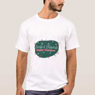 Camiseta NATAL FAVORITO DO PROFESSOR DE MATEMÁTICA DOS pap