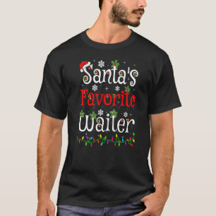 Camiseta Natal Favorito Para Papais noeis De Iluminação Do 