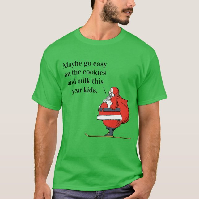 Camiseta "Natal feio 3 do papai noel gordo" (Frente)