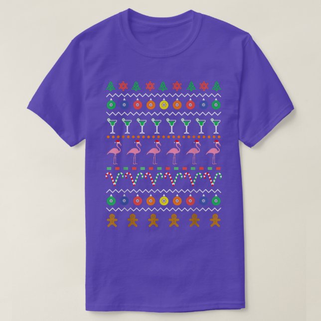 Camiseta Natal Feio E Suado No Flamingo De Julho (Frente do Design)