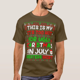 Camiseta Natal feio em julho Suadores de Praia Havaiana
