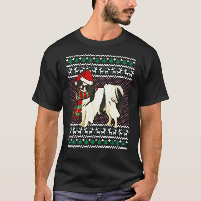 Camiseta Natal Feio para o Cachorro do Xmas no Japão (Frente)