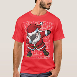 Camiseta Natal feio que toca a solha de Papai Noel