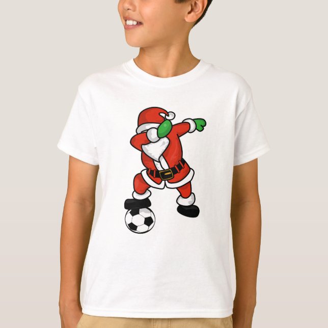 Camiseta Natal feio T-shir da dança da solha do futebol de (Frente)
