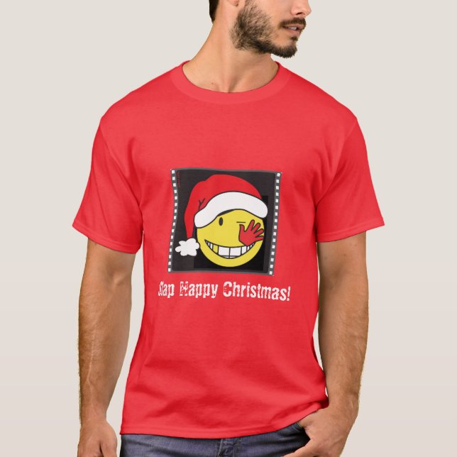 Camiseta Natal feliz da batida! (Frente)