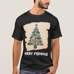 CAMISETA NATAL FELIZ DE PESCA NO GELO
