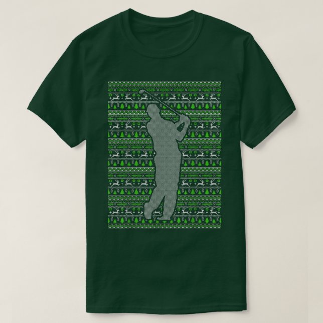 Camiseta Natal Feliz Feriados GOLF presente Natal (Frente do Design)