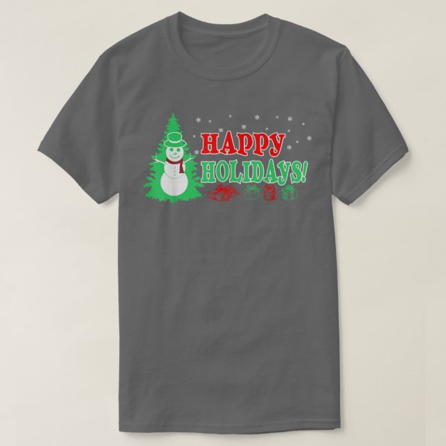 Camiseta Natal Feliz Feriados Xmas Gift (Frente do Design)