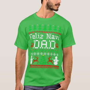 Camiseta Natal Feliz Navi Pai Feio Sweater