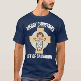 Camiseta NATAL FELIZ PRESENTE DE SALVAÇÃO Ba presente