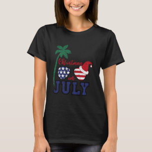 Camiseta Natal festivo no Verão de julho