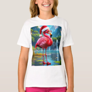 Camiseta Natal Flamingo Como Papai Noel-47476