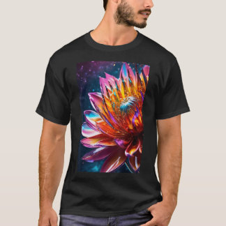 Camiseta Natal Floral Refinado, Surreal Romântico Para O Se