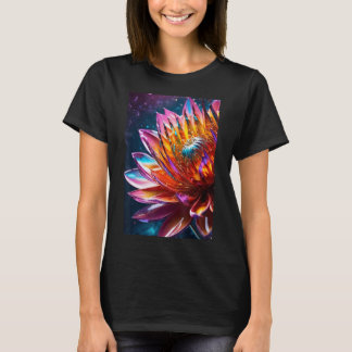Camiseta Natal Floral Refinado, Surreal Romântico Para O Se