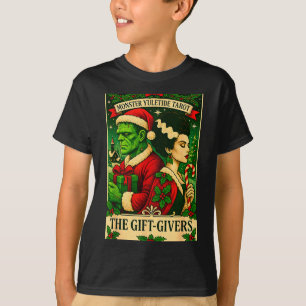 Camiseta Natal Frankenstein E Noiva Os Amantes Tarot 