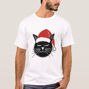 Camiseta Natal Gato Fofinho Amante do Papai Noel H