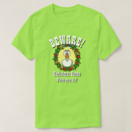 Camiseta Natal Gift Novelty Novelty CHRISTMAS GOOSE T-Shi