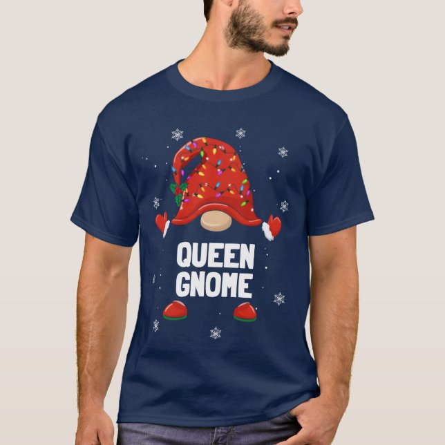 Camiseta Natal Gnomo Rainha Gnomo (Frente)
