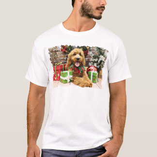 Camiseta Natal - GoldenDoodle - Claire