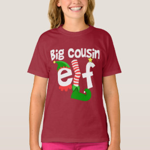 Camiseta Natal grande do duende do primo