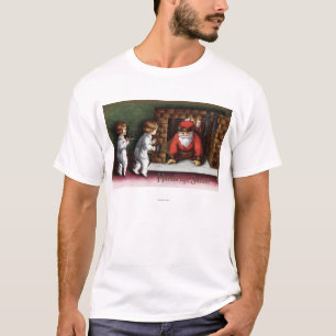 Camiseta Natal GreetingSanta que vem para fora chaminé