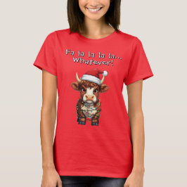 Camiseta Natal Grua de Vaca das Terras Altas