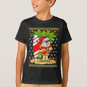 Camiseta Natal havaiano em julho Mele Kalikimaka Papai Noel