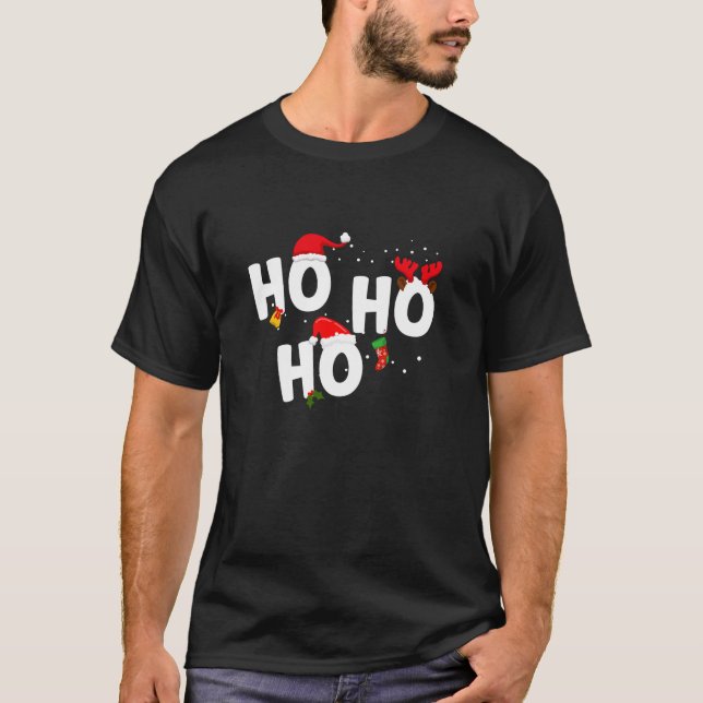 Camiseta Natal Ho Ho Ho Ho (Frente)