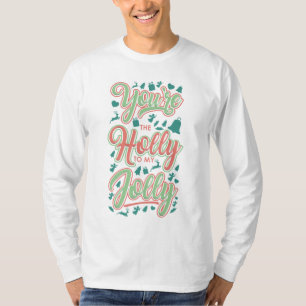 Camiseta Natal Holly Para O Meu Feriado Festivo Feliz