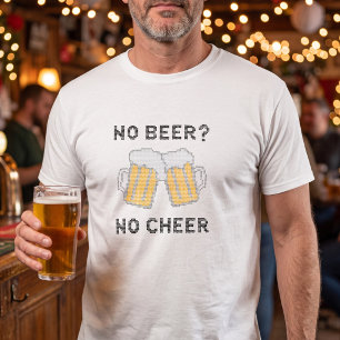 Camiseta Natal Humor Sem Cerveja Sem Alegria