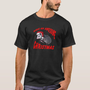 Camiseta Natal impressionante do gambá
