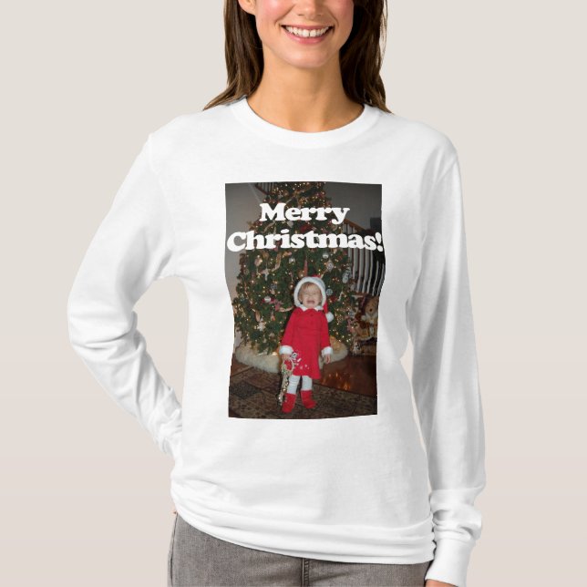 Camiseta Natal irritadiço alegre (Frente)