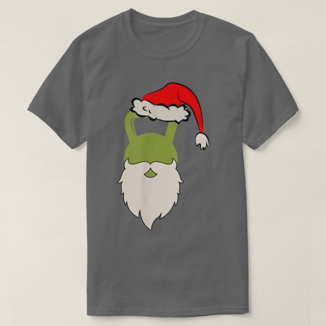 Camiseta Natal Kettlebell Workout Engraçado Gym Weighelevat (Frente do Design)