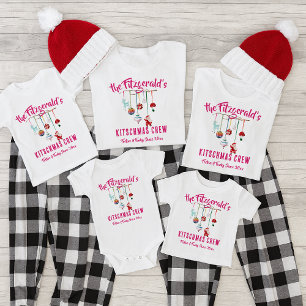 Camiseta Natal Kitsch Férias de Natal da Família Correspo
