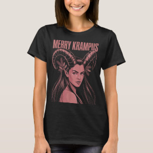 Camiseta Natal Krampus Irônico Lilith Natal Feminino Sombri