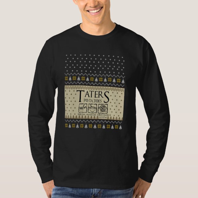 Camiseta Natal L O T R Tateras Batatas Boilem Mashem Ug (Frente)