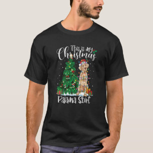 Camiseta Natal Labrador Retriever Pajama Lab Dog Xmas