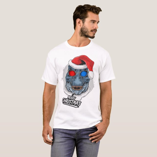 Camiseta Natal legal do T-Rex (Frente Completa)