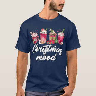 Camiseta Natal Legal Especiarias de Natal Bebidas de café