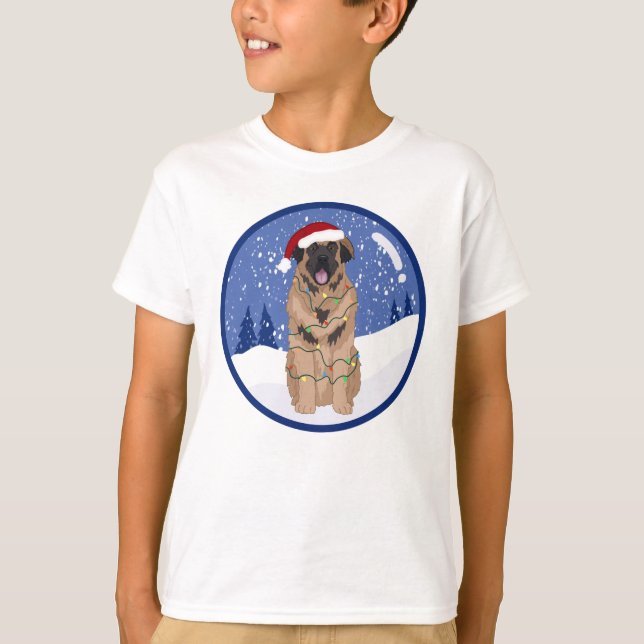 Camiseta Natal Leonberger (Frente)