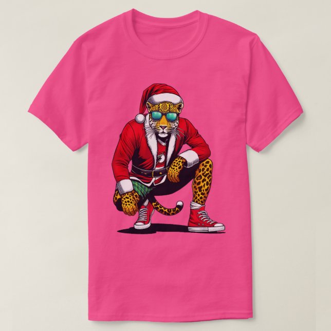 Camiseta Natal Leopardo (Frente do Design)