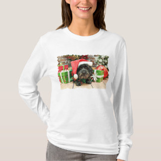 Camiseta Natal - Lhasa Apso - duende