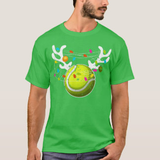 Camiseta Natal Lights Tênis Ball Engraçado Xmas 164