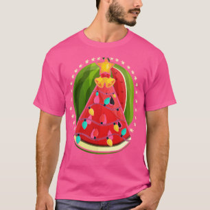 Camiseta Natal Lights Tropical Watermelon Hawaiian Chri