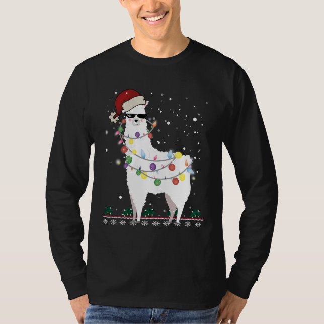 Camiseta Natal Llama (Frente)