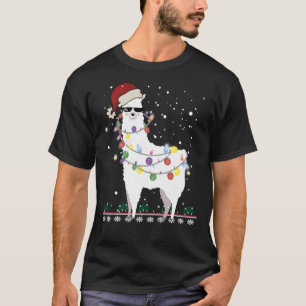 Camiseta Natal Llama - Árvore de Natal do Alpaca - T- Cláss