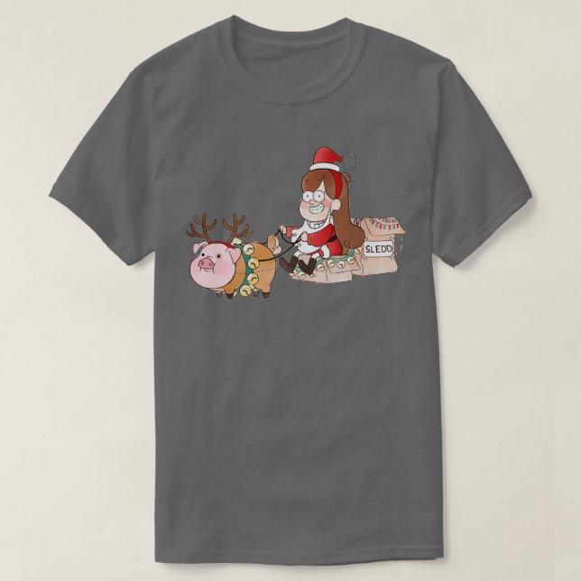 Camiseta Natal Mabel Gravity Calls (Frente do Design)