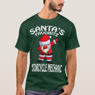 Camiseta Natal Mecânico das Motocicletas favoritas