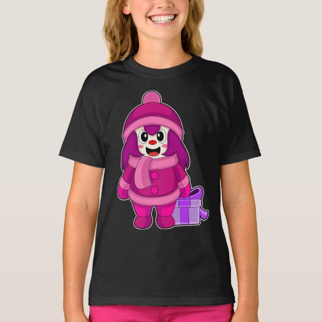 Camiseta Natal Menina Inverno (Frente)